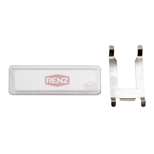 Renz Namensschild mit Feder 65x22mm Briefkastenschild Klingelschild