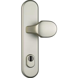 ABUS Langschild-Wechselgarnitur HLZS814 mit Kernziehschutz Neusilber F2
