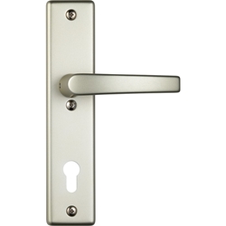 ABUS Langschild-Drückergarnitur HLS214 Neusilber F2