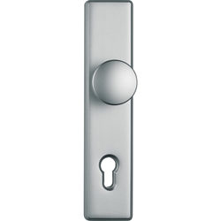ABUS Langschild-Drückergarnitur HLS214 Neusilber F2
