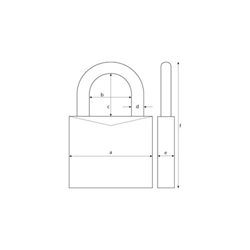 ABUS Vorhangschloss Titalium 86TI/45