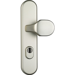 ABUS Langschild-Wechselgarnitur mit Kernziehschutz KLZS714 Neusilber F2