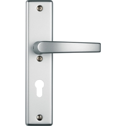 ABUS Langschild-Drückergarnitur KLS114 Alu F1