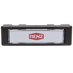 Renz Kombitaster Lira 75x22mm braun Briefkastenschild Klingelschild