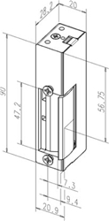 Elektrischer Türöffner 12V,AC/DC Elektro-Türöffner Effeff 24E---------D11