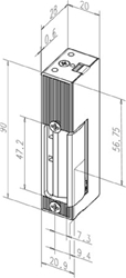 Effeff Elektrischer Türöffner Elektro-Türöffner 24----------D11 6-12V AC/DC