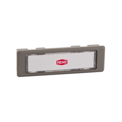 Renz Kombitaster Lira 75x22mm grau Klingelschild