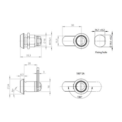 BURG-WÄCHTER Universalzylinder Hebelzylinder ZS 84 für 1-12mm Materialstärke