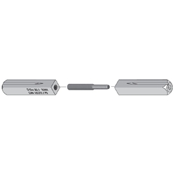 ECO Panikstift-Set 9mm geteilte Nuss L1 50mm / L2 50mm Nr. 5030011682