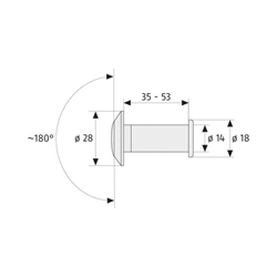 ABUS Türspion 2200 silber