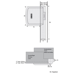 ABUS Scharnierseitensicherung FAS101 weiß