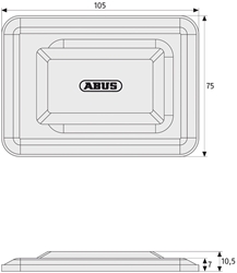 ABUS Gitterrostsicherung Kellersicherung GS60 für Kellerschächte