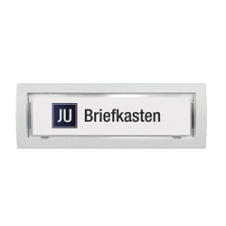 JU Klingeltaster mit Namensschild 21-111 weiß