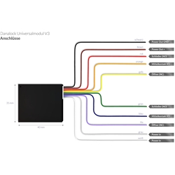 Danalock Universalmodul V3 Einbaugehäuse Bluetooth + Z-Wave Türsteuerung mit Smartphone